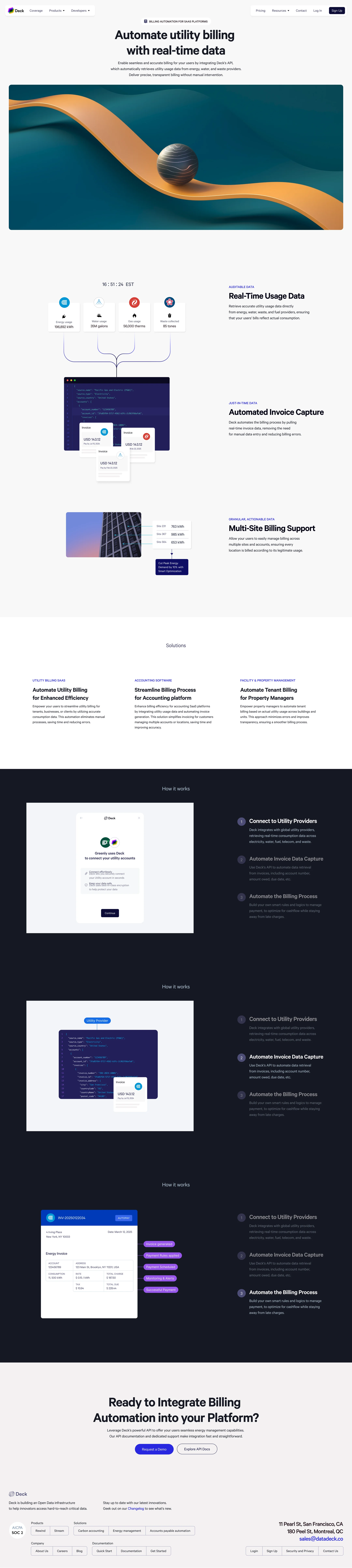 Deck billing automation use case page